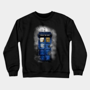 Haunting Blue Phone Booth Crewneck Sweatshirt